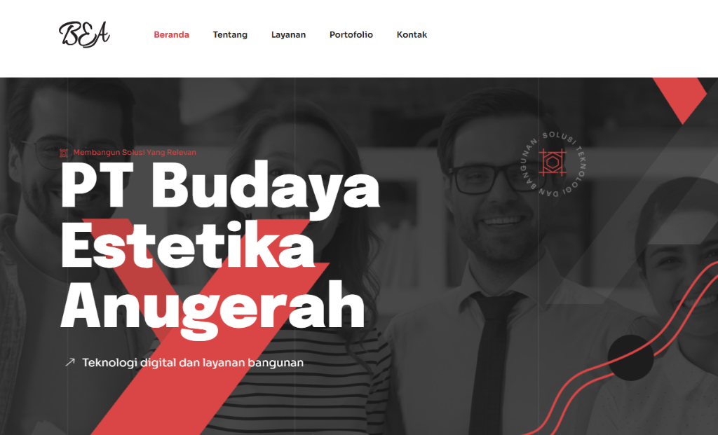 Web PT BEA - PT Budaya Estetika Anugerah